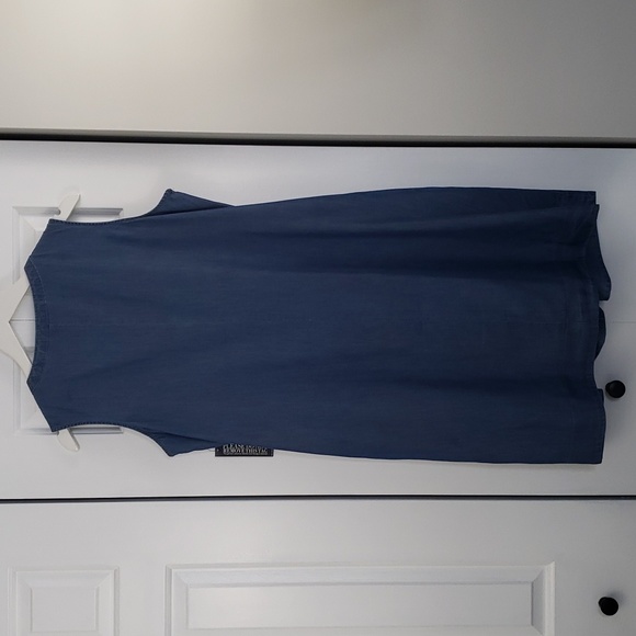 NY & Co Sleeveless Button Front Trapeze Dress - Picture 5 of 8